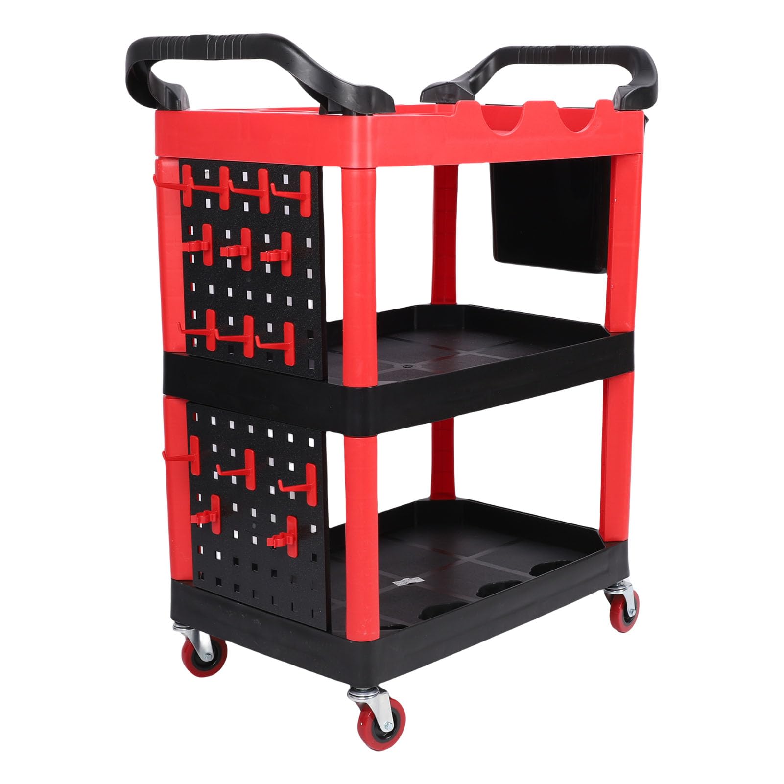 Detalles Automáticos Carry with Wheels, Cart Herramientas Detalles Servicios Públicos 3 Niveles Almacenamiento Garaje Organizador Lavado Autos para Taller Detalders Mecánica