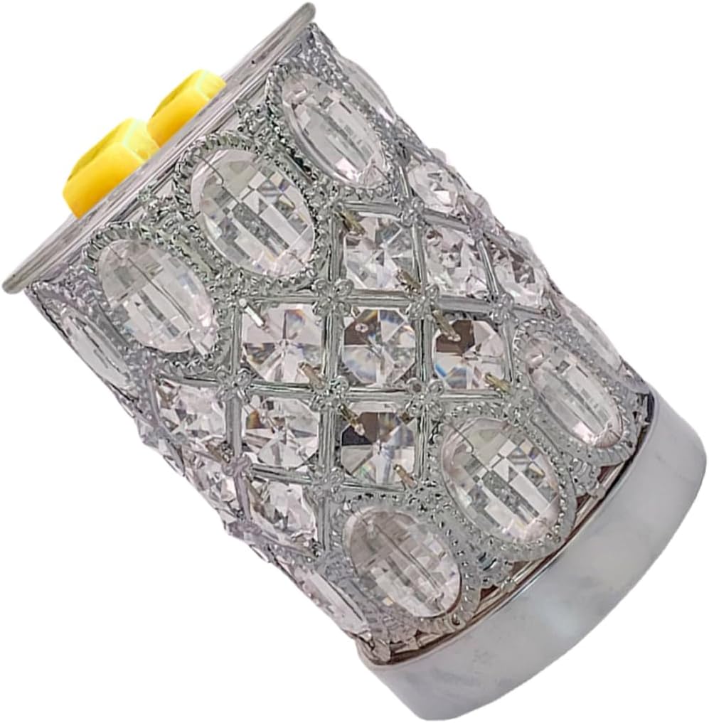 STOBAZA Crystal Aromatherapy Furnace Wax Elegant Fragrance Holder Home Use Night Light Simple Design No Fire Required