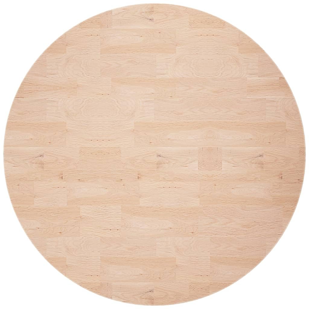 Okrągły blat stołu dąb lite drewno 60 x 4 cm nieobrobiony