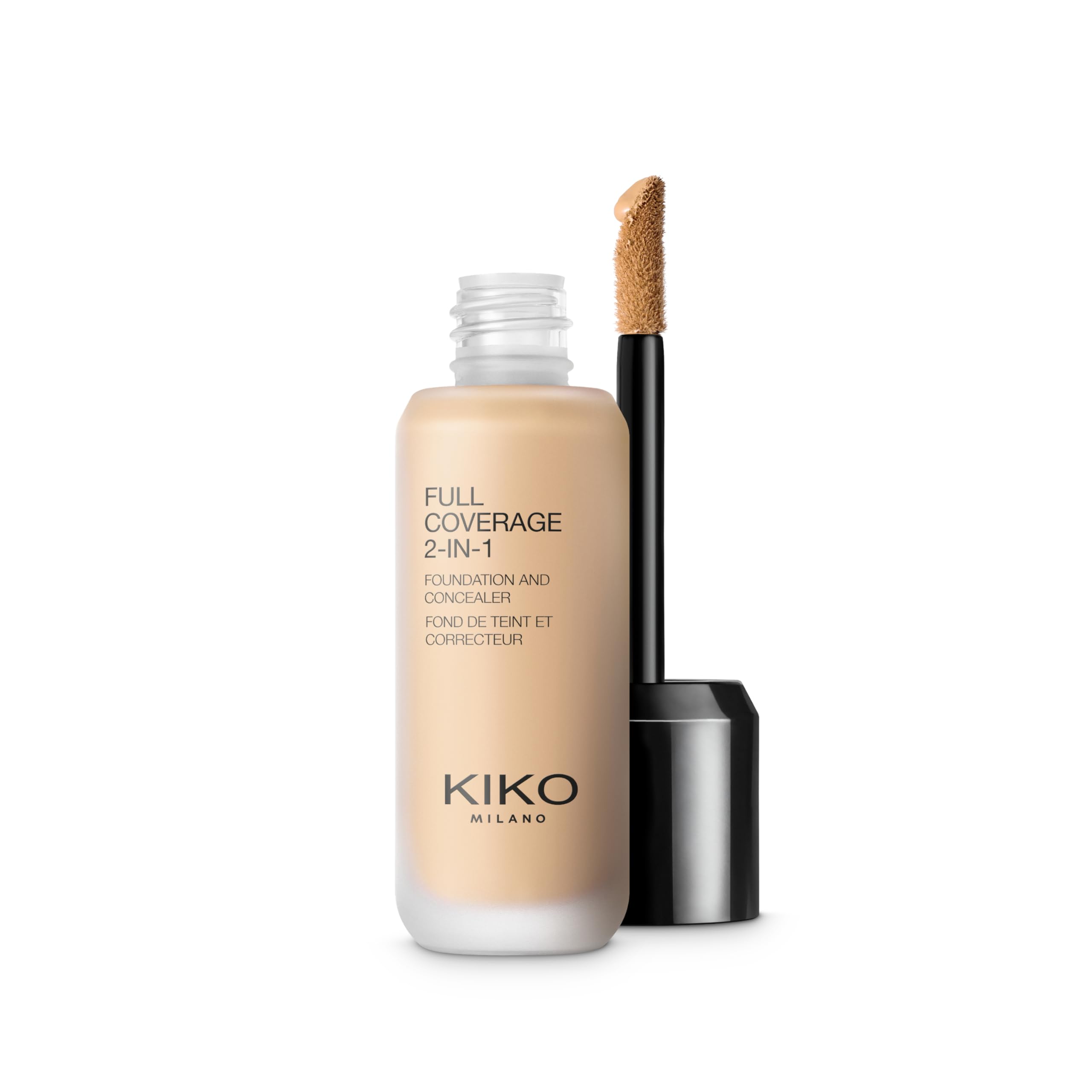KIKO Milano Full Coverage 2-in-1 Foundation & Concealer 15 - WB 25, 2 In 1 Foundation And Concealer, Superior Coverage