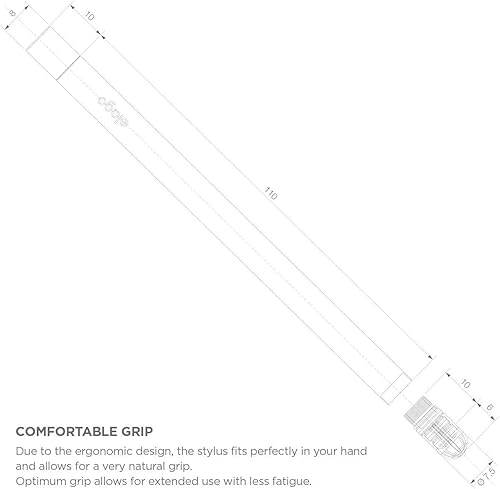 Miniatura 2 de elago Bolígrafos de aluminio de alta calidad para todas las tabletasteléfonos celulares delgados negro, punta reemplazable, punta adicional