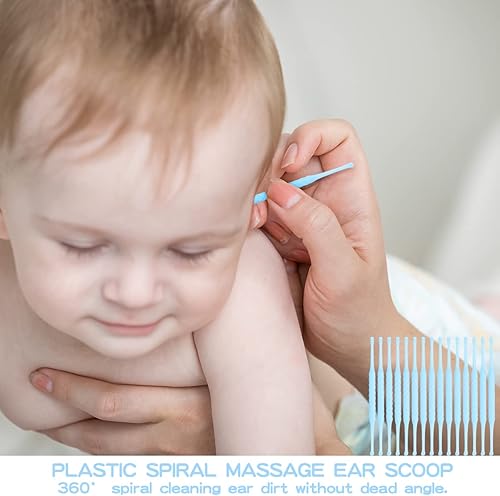Miniatura 5 de FERCAISH 15 piezas desechables para oídos, limpiador de cera de oído, herramienta de limpieza de oídos, limpiador de cucharas para cuidado personal,