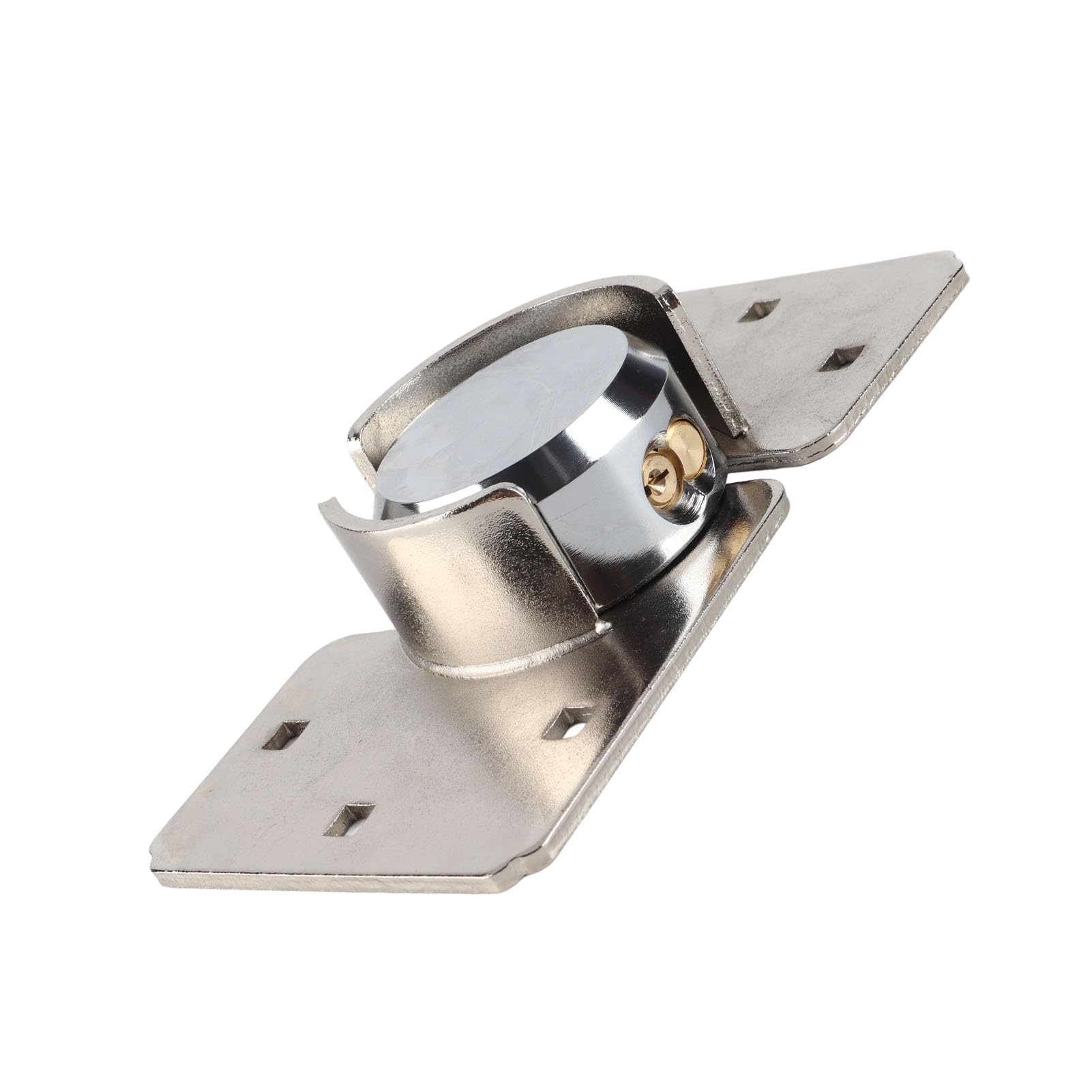 PUSOKEI Set di Cerniere per Lucchetto di Sicurezza con Grillo in Acciaio da 73 Mm |Serratura per Porta del Garage per Carichi Pesanti con 2 Chiavi
