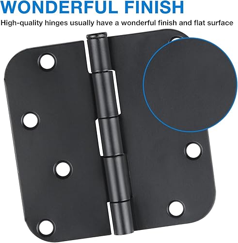 Miniatura 9 de Paquete de 3 bisagras de puerta doradas, herrajes interiores, bisagras de puerta de 4 pulgadas, 4 pulgadas, gabinete de cocina resistente para