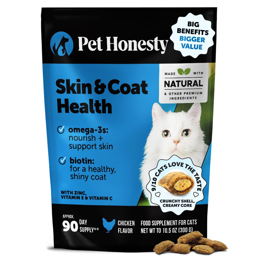 Amazon.com : Cat Skin & Coat Health Chews – Crunchy & Creamy
