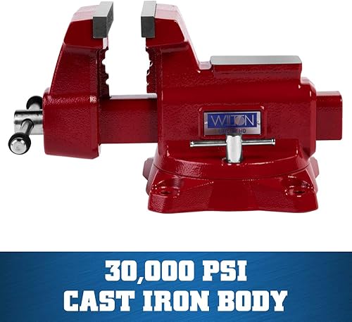 Miniatura 6 de Wilton 656UHD Utility HD Banco Vise, 6-12 pulgadas de ancho de mandíbula, apertura de mandíbula de 6-14 pulgadas (28815)