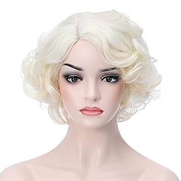 Short wavy blonde wig Clearance
