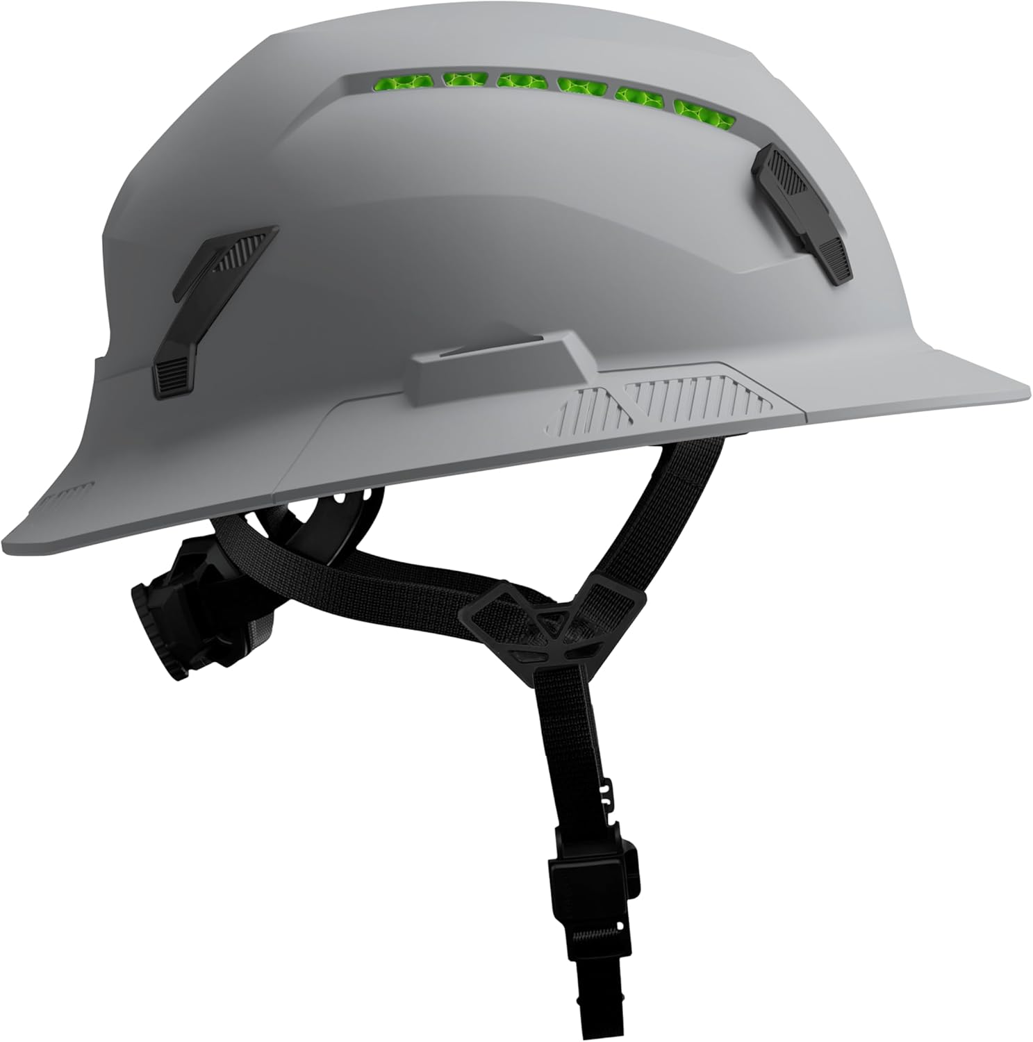 STUDSON SHK-1 Full Brim Safety Helmet: ANSI/ISEA Z89.1 Type II Compliant (R 2019), Lightweight & Breathable, NFC Emergency Contact Chip, One Size, Class C & E Protection