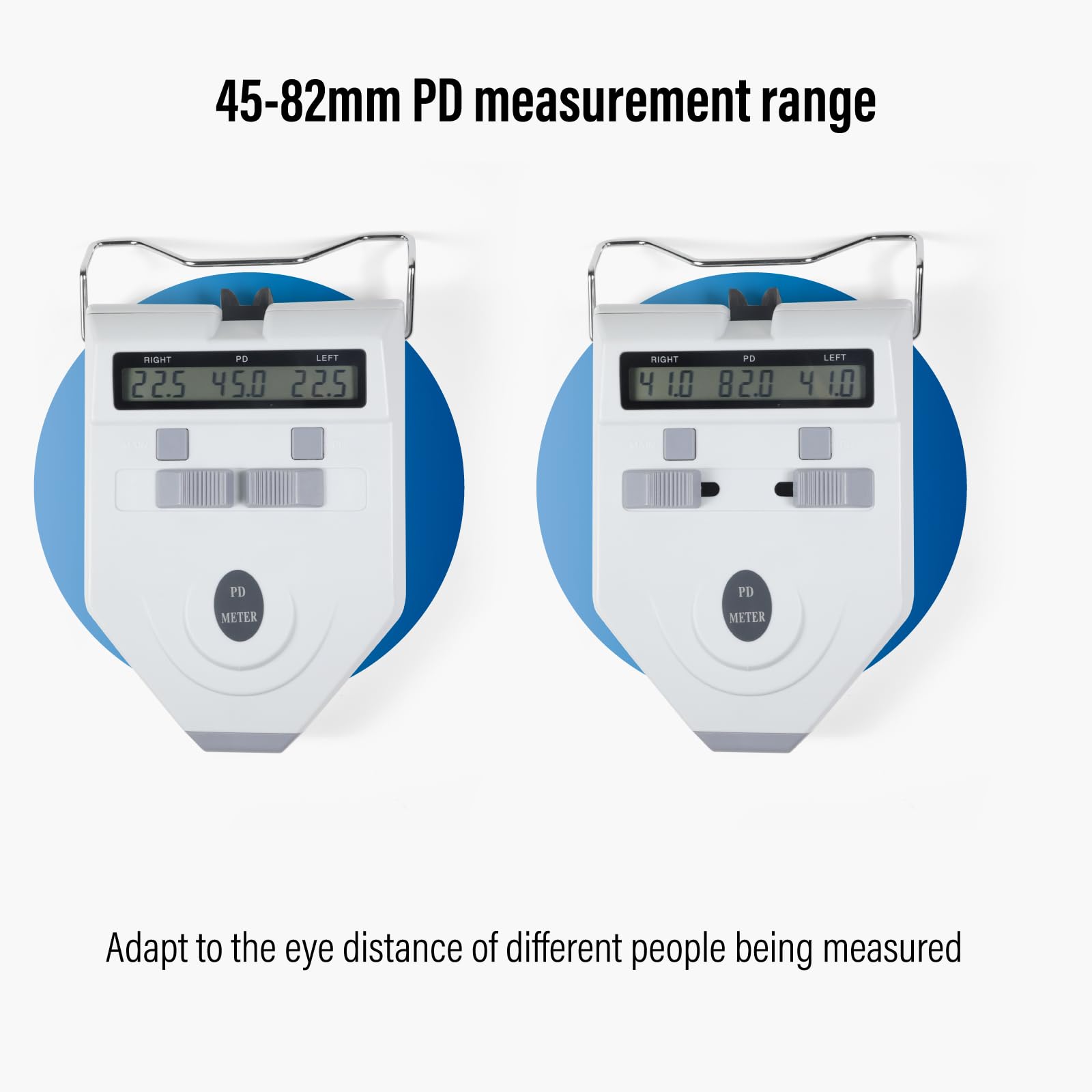 Eye Pd Meter Pupilo - Pupilómetro digital óptico LED, lámpara de objetivo, medidor de distancia interior, precisión de 0,1 mm, certificación CE 9A