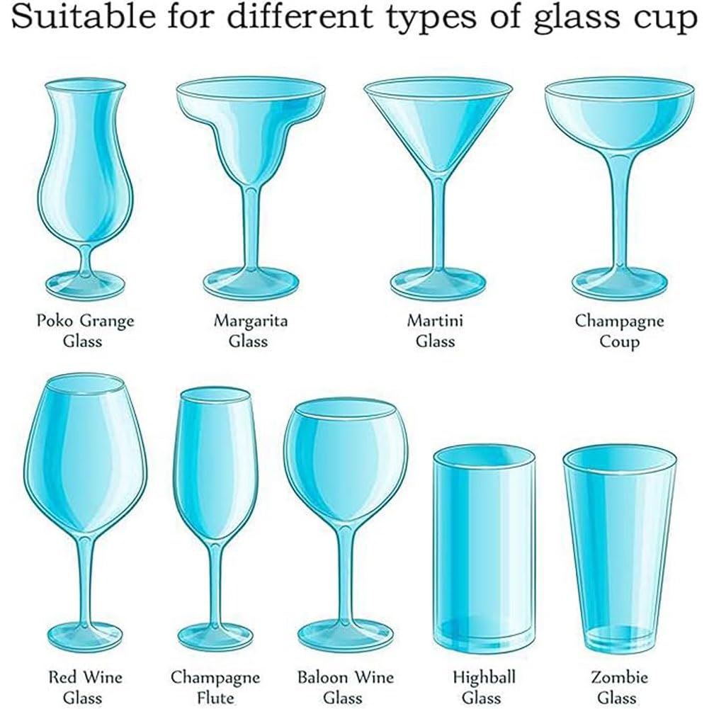 Mini Refroidisseur en Verre, Refroidisseur en Verre, Refroidisseur en Verre CO2 avec lumière LED Multicolore pour Bar, Cocktail, bière, Restaurant