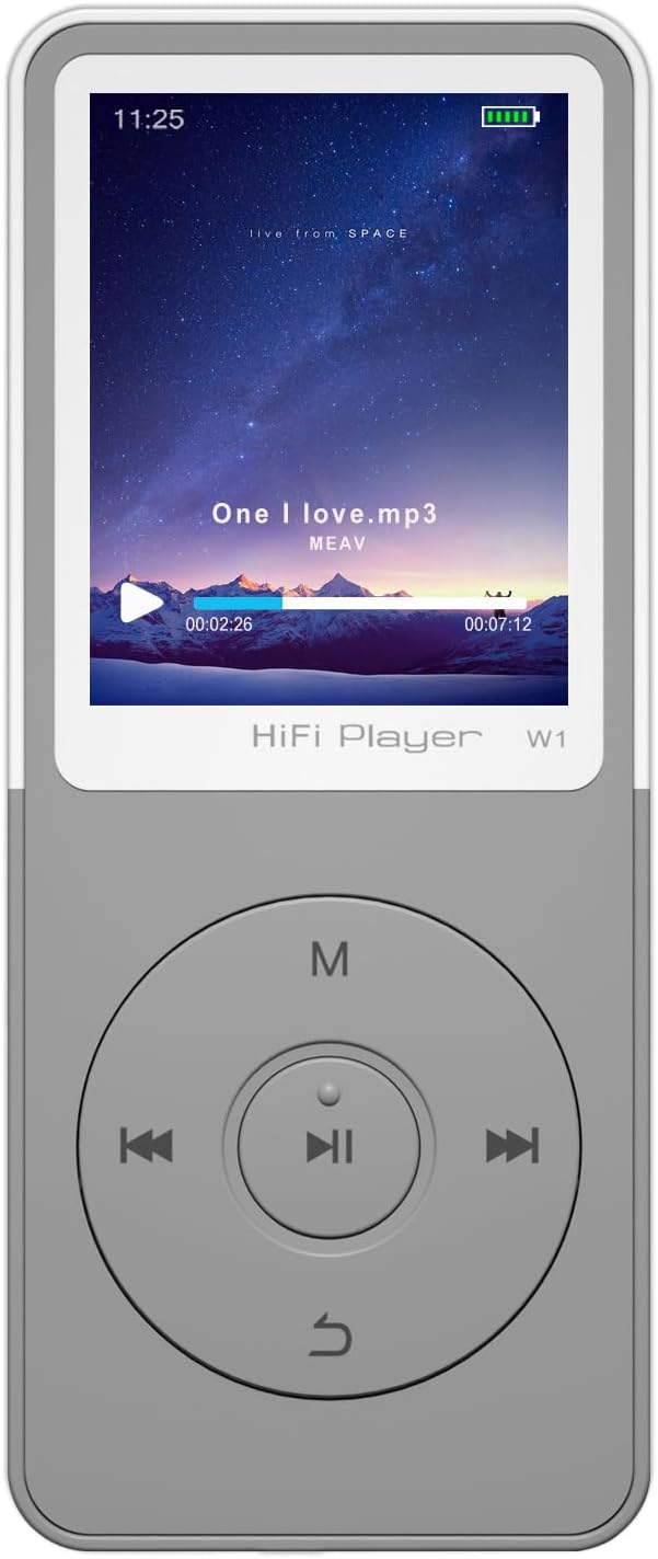 Depan view of the Tengsen MP3 Player with screen and control buttons