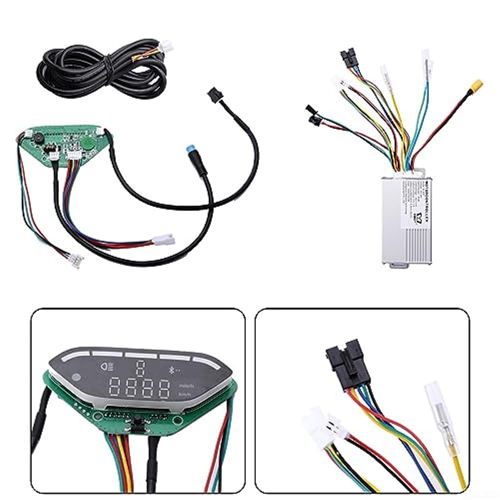 36V 350W 17A Sterownik silnika Ebike Zestaw wyświetlacza LCD Wodoodporny skuter elektryczny E9T Ekran wyświetlacza instrumentów