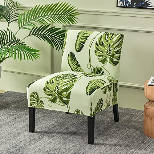 Highdi Housses de Chaise Imprimée Moderne Accent Extensible sans Accoudoirs, Housse de Fauteuil sans Accoudoir Elastique Amovible Lavable 1 Place pour Salon...