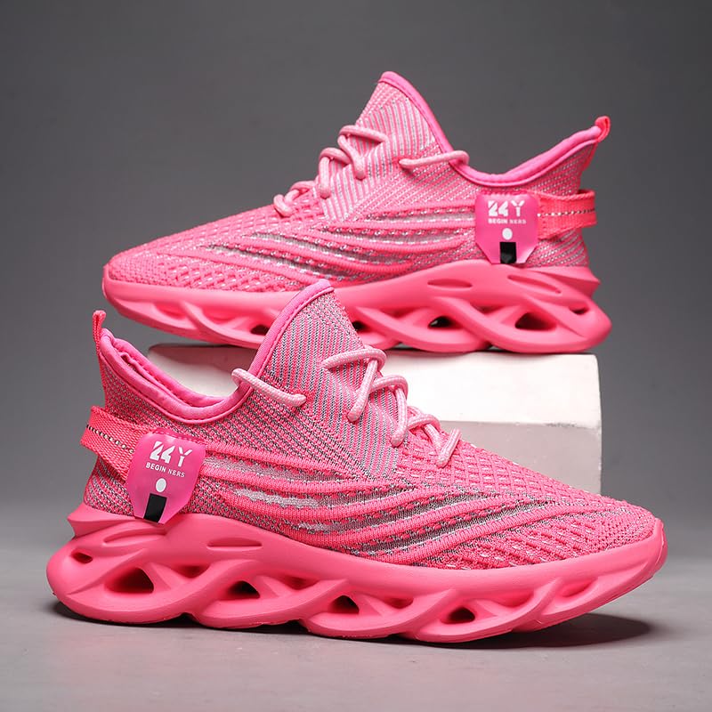 Image of DLWKIPV Women Running Shoes Walking Training Sneakers Sport Gym Fitness Tennis Shoes Non Slip Fashion Comfortable Lightweight Shoe for Casual Jogging Mesh Breathable Sneaker