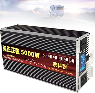 Pure Sine Wave Power Inverter 5000W 6000W DC 12V to AC 220V Voltage Converter car Inverter Used for Laptop Pad Phones Tablet 5000w 12V-220V5000w,24V-220V