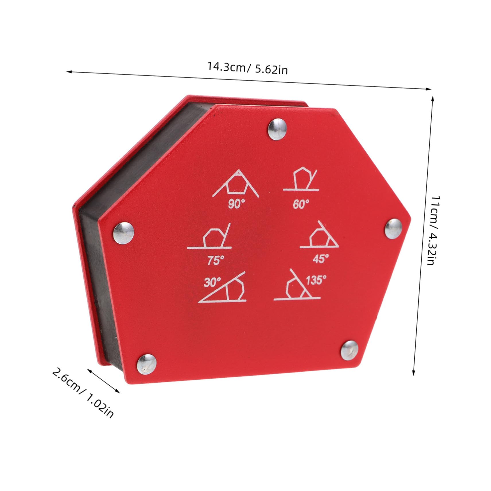 Mipcase 33kg Accesorio De Soldadura Magnética Multiángulo De Abrazaderas De Soldadura Magnéticas Para Metalurgia Herramientas De Soporte Magnético Taller