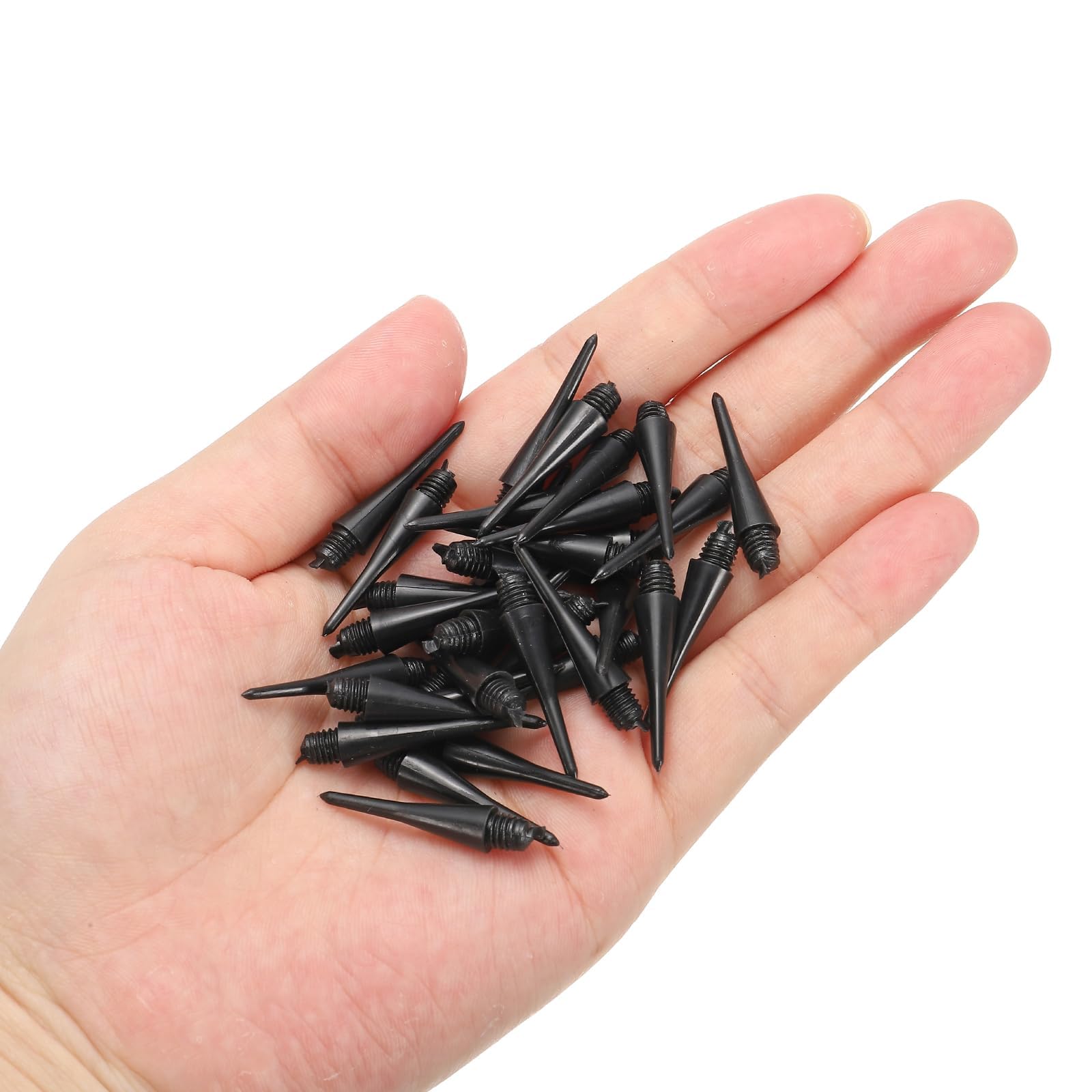 Wenrescry 200 piezas de puntas de dardos de plástico, puntas de dardos blandos con rosca 2BA, puntas de repuesto duraderas para dardos blandos, fáciles de intercambiar, accesorios de dardos para