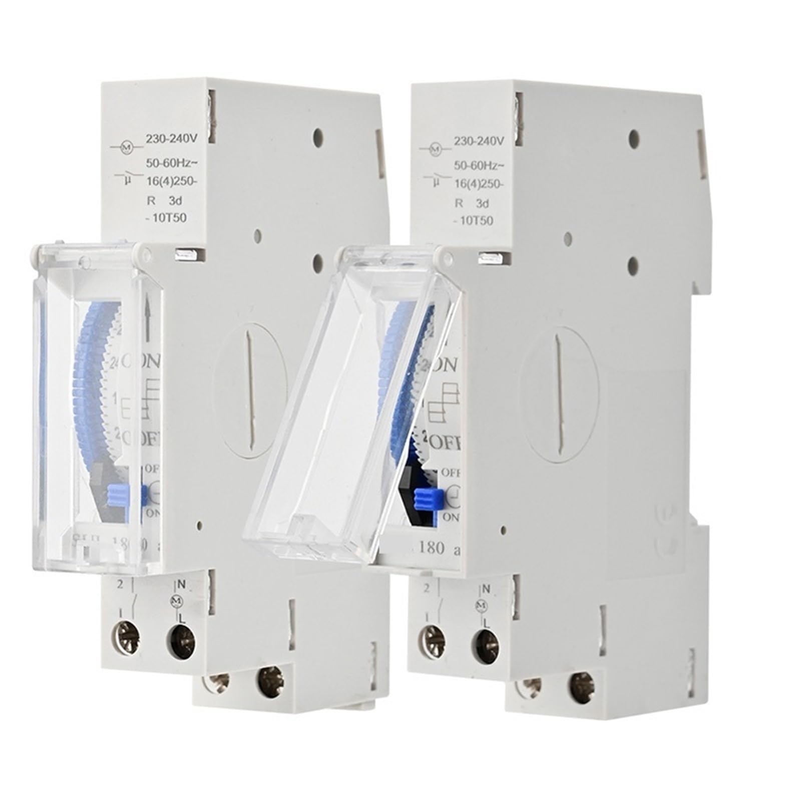 SUL180A, Carril DIN, 24 Horas, Interruptor de Temporizador mecánico, análogos de relé, Temporizador eléctrico programable, batería de 220V 16A