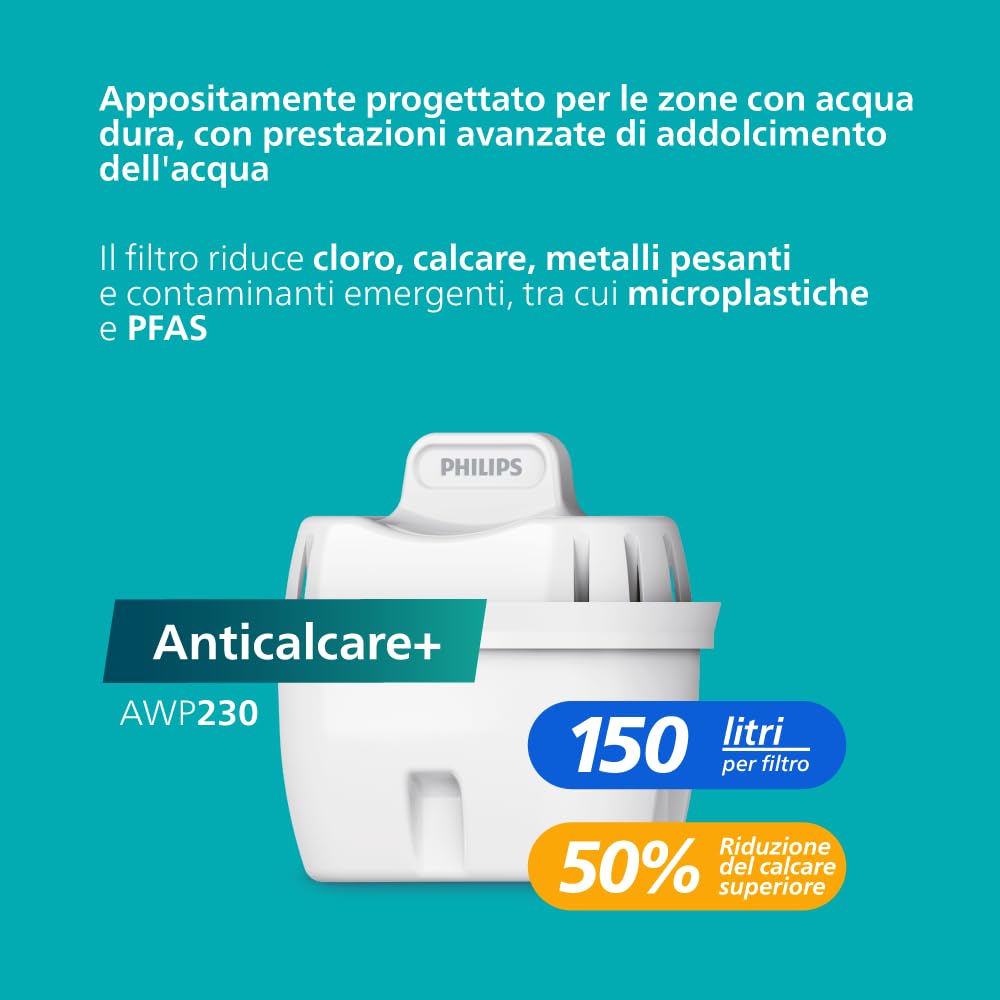 Philips 3500 Series Erogatore di Acqua Calda e Fredda con Filtrazione Taste+, Acqua Filtrata Calda e Fredda in Pochi Secondi, Protezione Antibatterica UV-C, Nessuna Installazione Necessaria