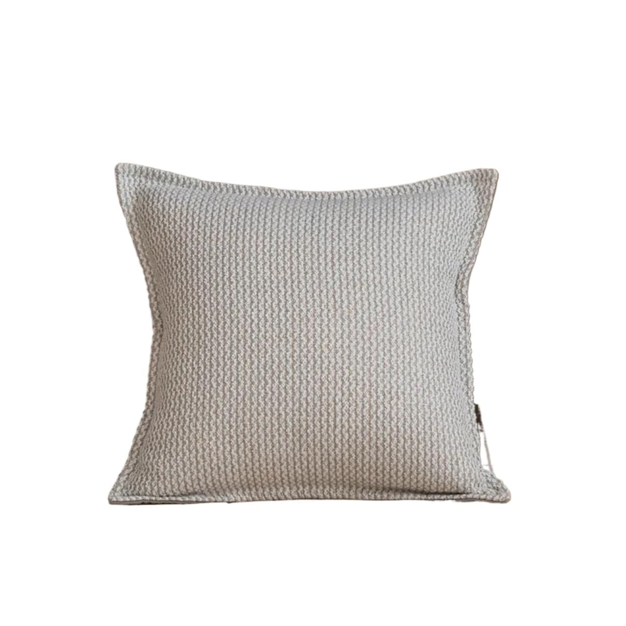 IUVYTA Chenille Pillow Covers Bamboo Leaf Embroidery Plush Cushion Cover 45x45 Modern Green Throw Pillow(Type 1)