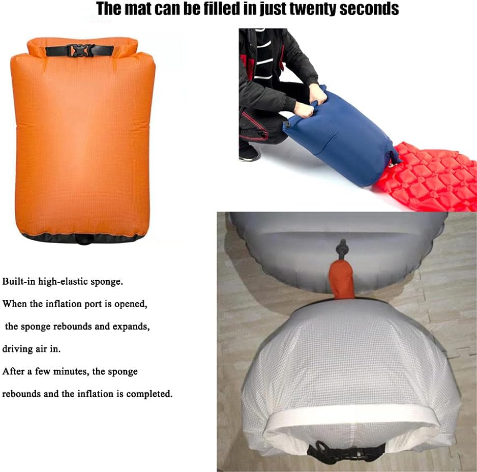 Self Inflating Camping Mat, Portable Inflatable Sleeping Mat Camping Mats, Widen & Thicken Sleeping Mat Pad with Inflating Pump, Widen & Thicken Sleeping Mat Pad with Pillow