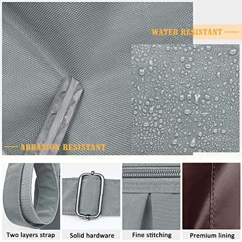 VOLGANIK ROCK Crossbody Purses for Women Shoulder Handbags Lightweight Waterproof Nylon Travel Bag Ladies Pocketbooks(Silver Grey) - Thumbnail 5
