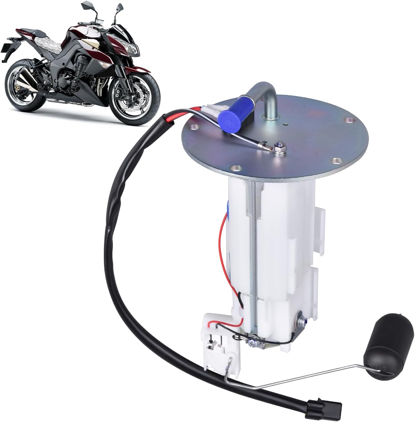 49040-0045 Fuel Pump Assembly Fits for Kawasaki ZR1000 Z1000 ZX1000 Ninja 1000 2011-2013, Fuel Pump Gas Petrol Sender Unit Replace 49040-0045