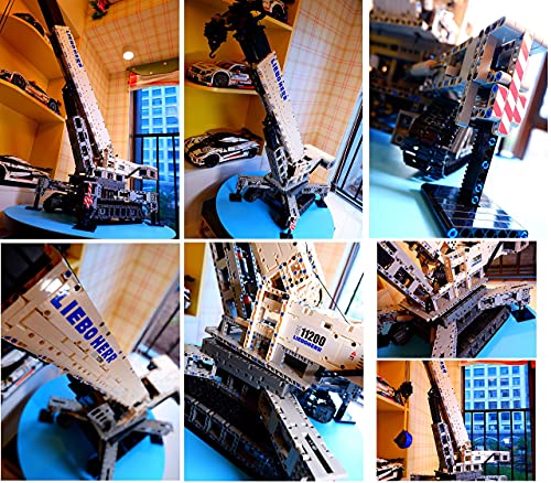 n.g. Home Decor Technic Liebherr LTR 11200 Raupenkran 12 Motoren und 4000 Steine - Kompatibel mit Lego – Bild 5