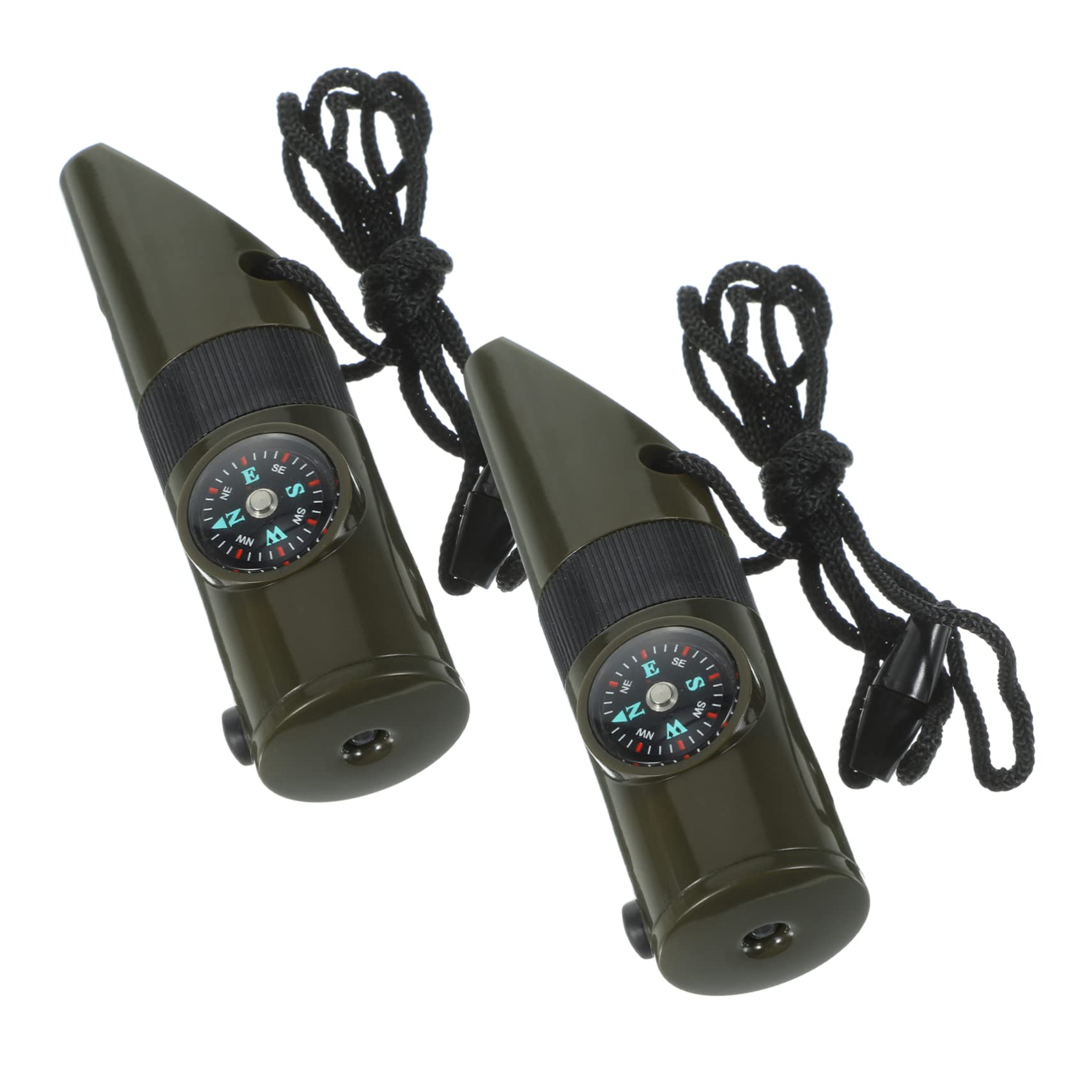 Yardwe 5 Ensembles Sifflet De Sauvetage Sifflet pour Bateau Sifflets De Sport Sifflets d'urgence Boussole Survie Sifflet De Sécurité Sifflet en Titane Alliage 2 Pièces * 5