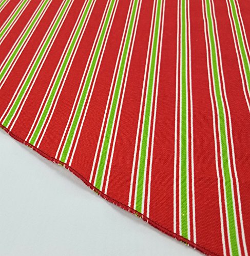 Christmas Print Cotton Tree Skirt (Merry, Large - 54 Inches) #TOP2