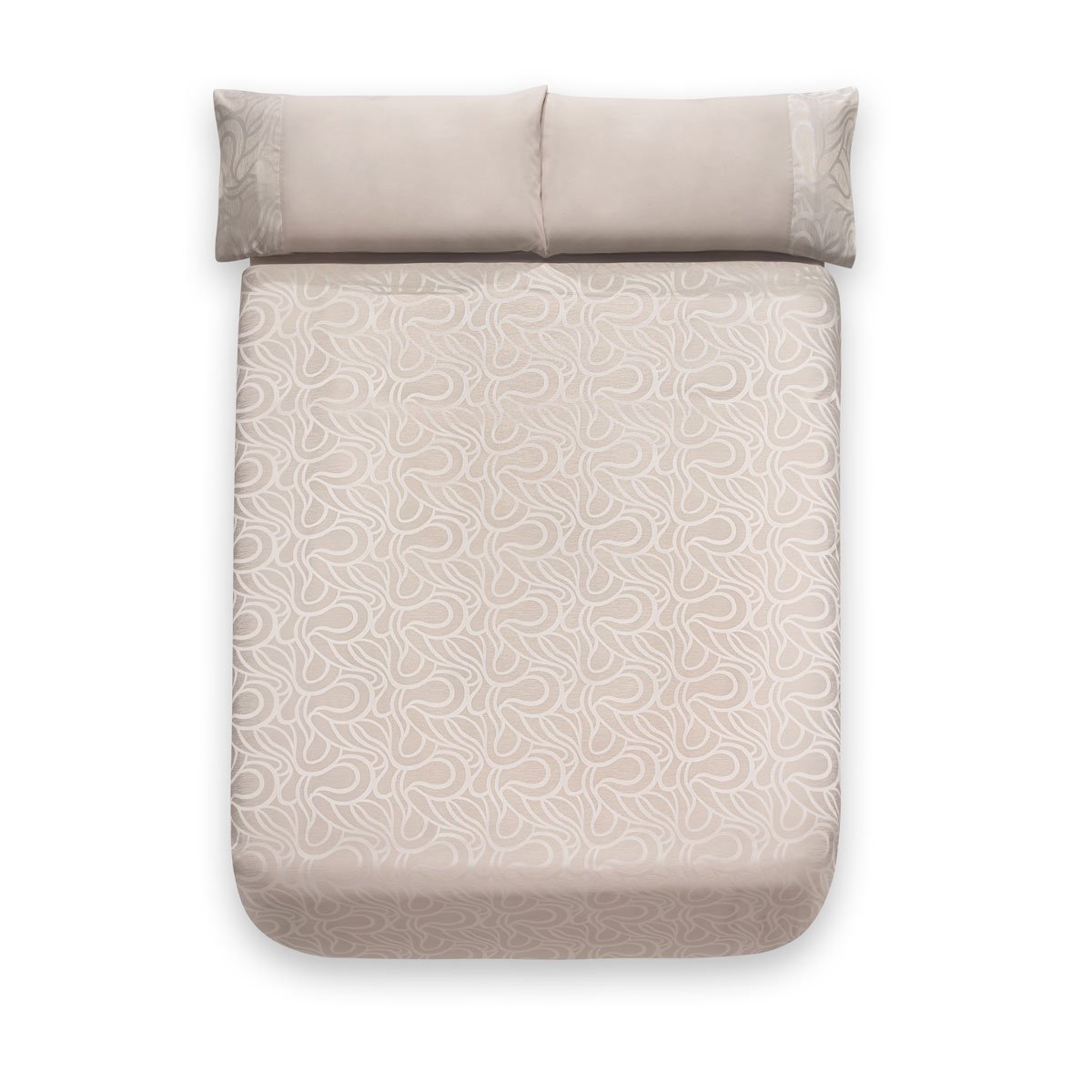 Sancarlos Tedbury Funda Nórdica Bordada, Microfibra, Crema, Matrimonial, Cama 135