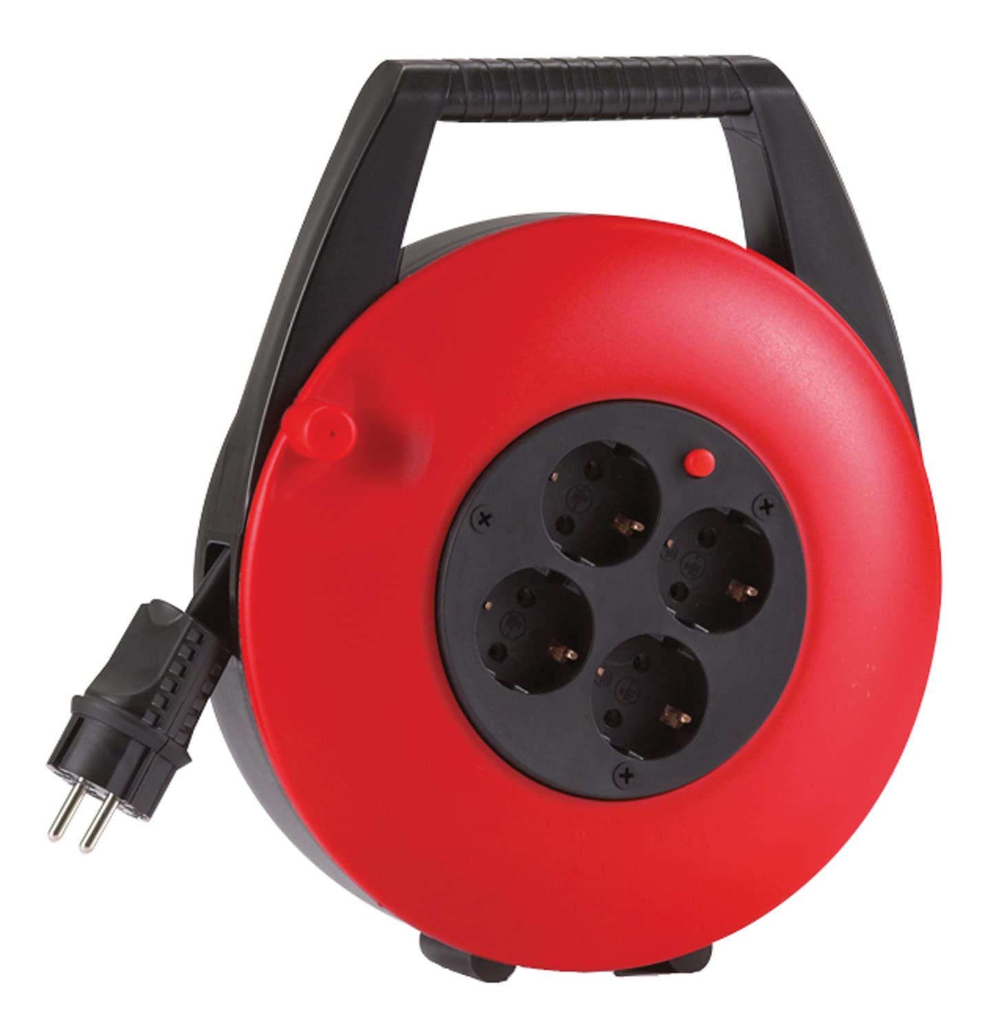 HEDI KBR15T Kabelbox 15m H05VV-F3G1,5, IP20, rot/schwarz