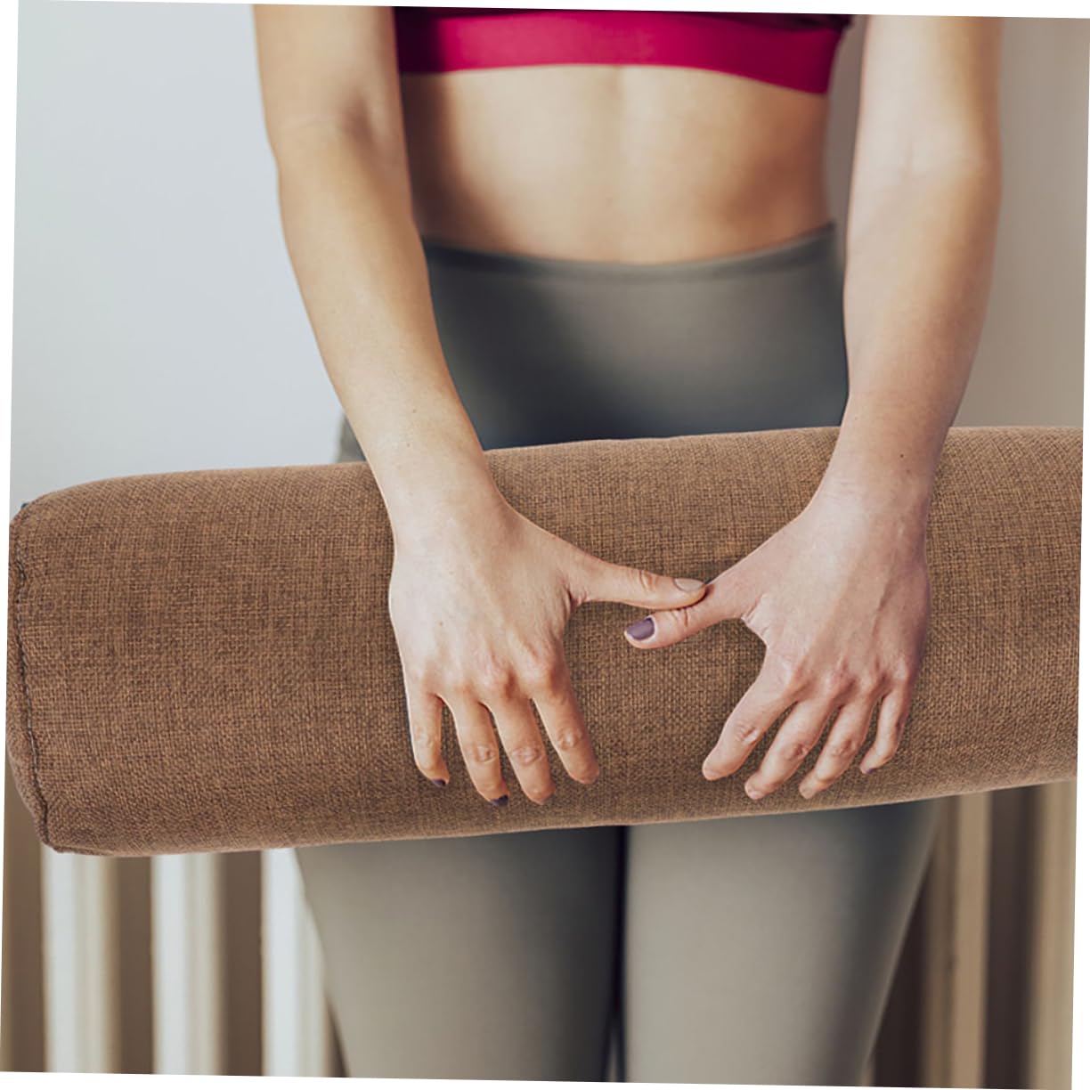 Yogakissen aus Baumwolle als Leichtes Yoga Zubehör und Lendenstützkissen für Zuhause mit Unterstützung Geschenke für Yoga Fans im Alltag