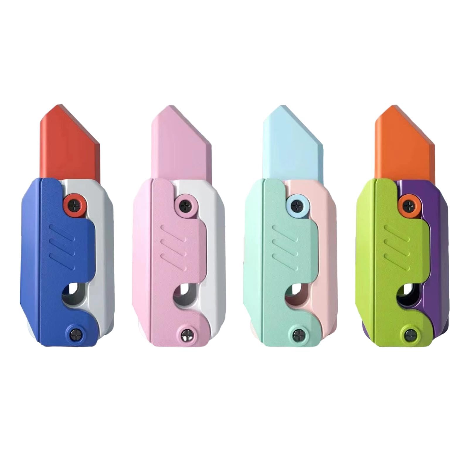 Fashion My Day Gravity Fidget Toy Interactive Party Favor Creative Small Radish Knife Toys Green Violet-image-45