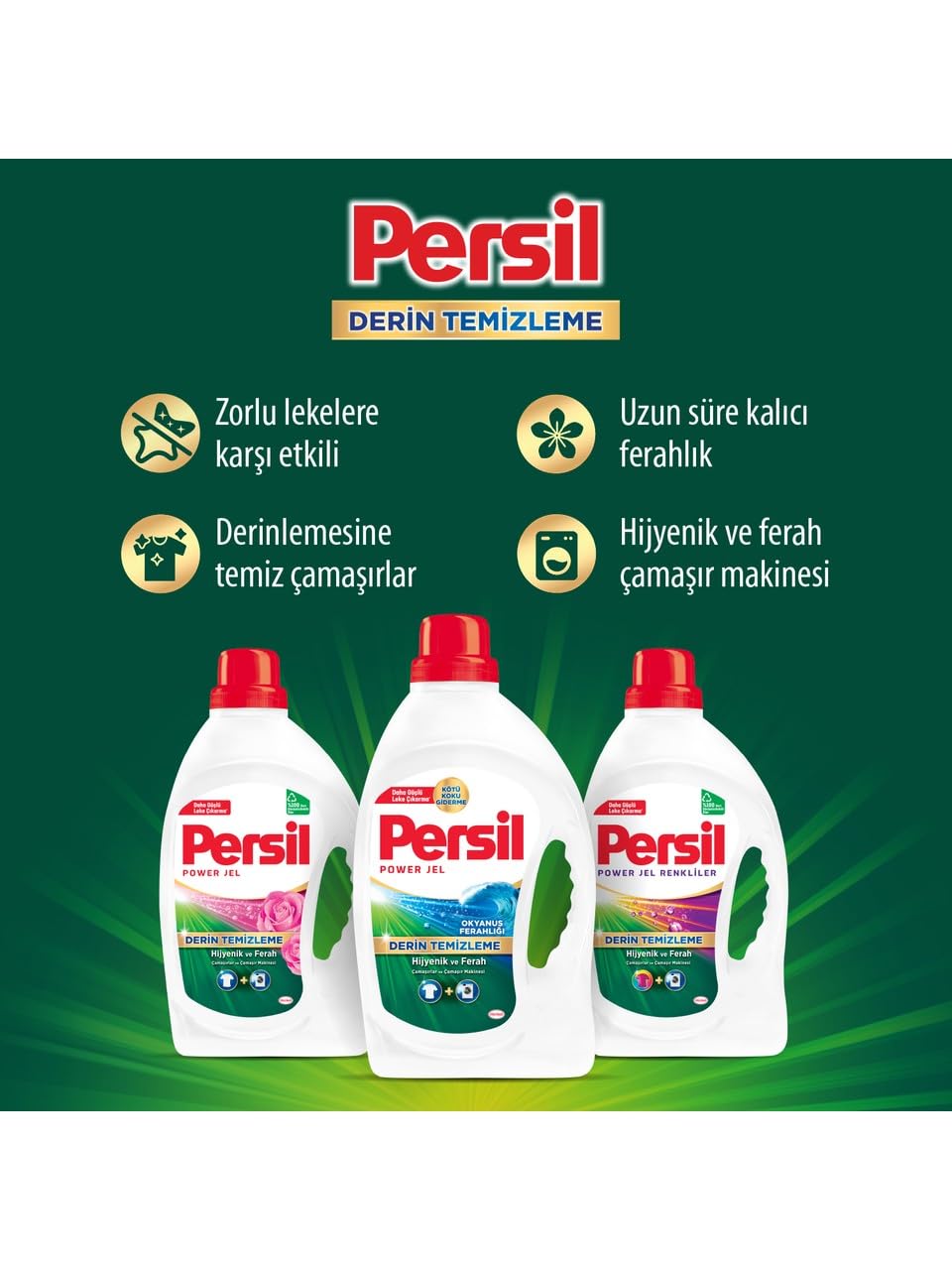 Persil Jel Sık Yıkananlar Çamaşır Deterjanı 2,47 Litre 38 Yıkama, Sık Yıkananlar 38 Yıkama (4 paketi)
