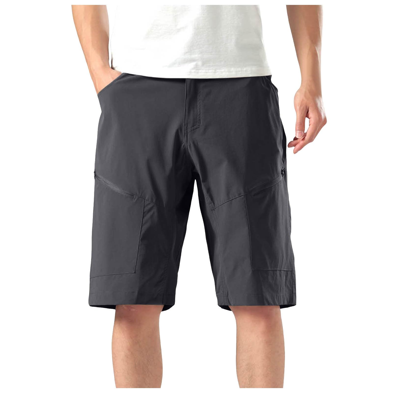 Short en coton stretch de couleur unie coupe ajustée regular - 8