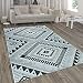 Produktbild Paco Home In- & Outdoor-Teppich, Mit Hochflor-Absetzung Und Ethno-Look, In Weiß-Schwarz, Grösse:160x230 cm