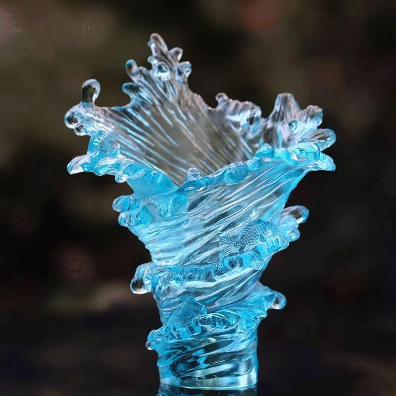 伸也作 優雅な条紋ù灰釉花瓶 共箱 ☆完品無傷☆ 送料無料 伸也作 優雅