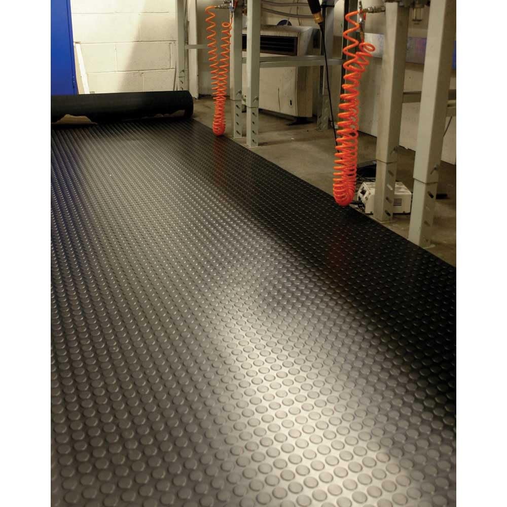 Garage Gummimatte Werkstattboden Große Garagen-Bodenmatte aus Gummi, 3mm dick, schwarz, handelsübliche, robuste Parkmatte für Garagenböden, für Parken von Golfwagen, wasser-/schmutzabweisender Bodenlä