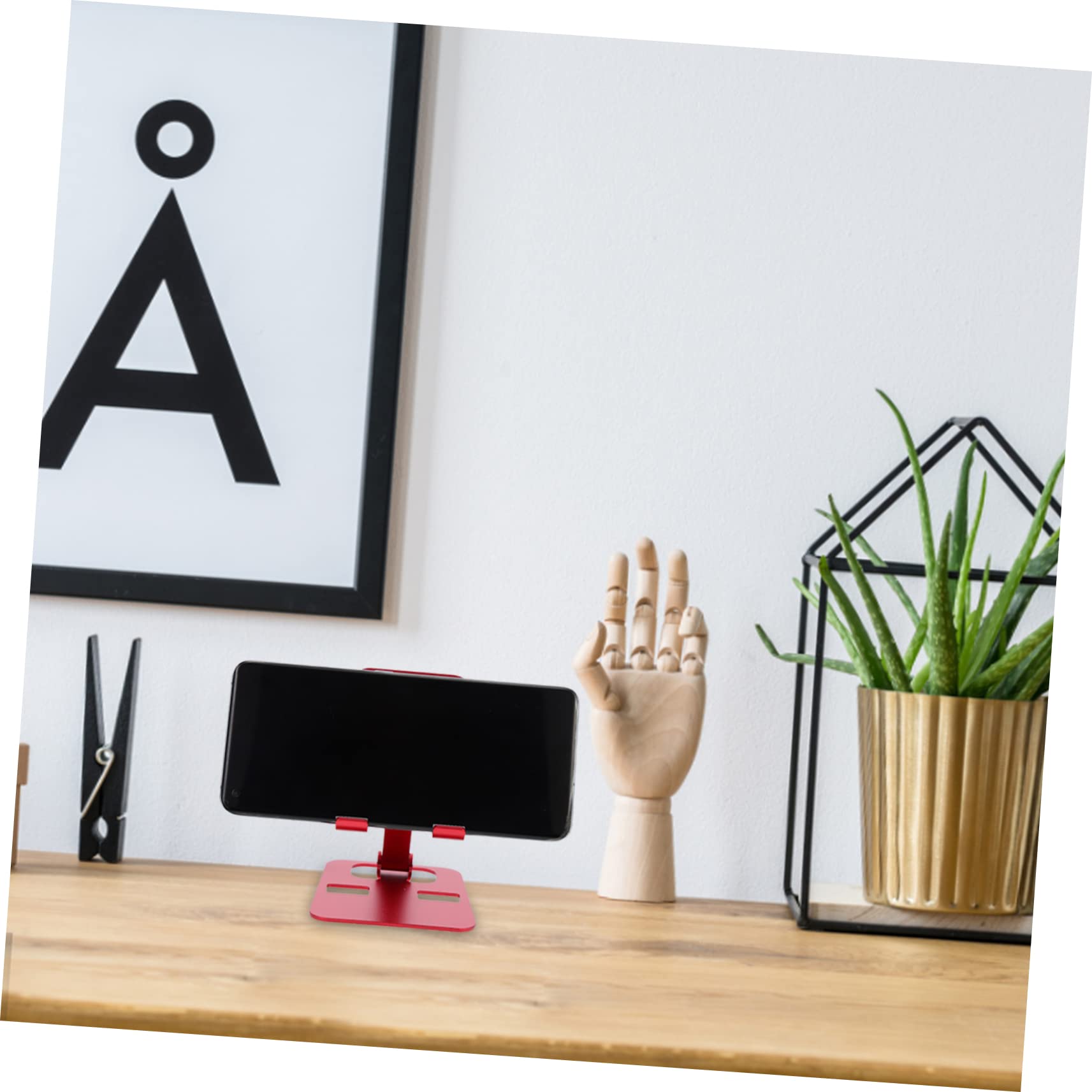 Gatuida 3pezzi Supporto Per Smartphone e Tablet Supporto Da Scrivania Per Ufficio e Viaggi Design Creativo e Pratico Compatibile Con Tutti Modelli Di Telefono e Tablet