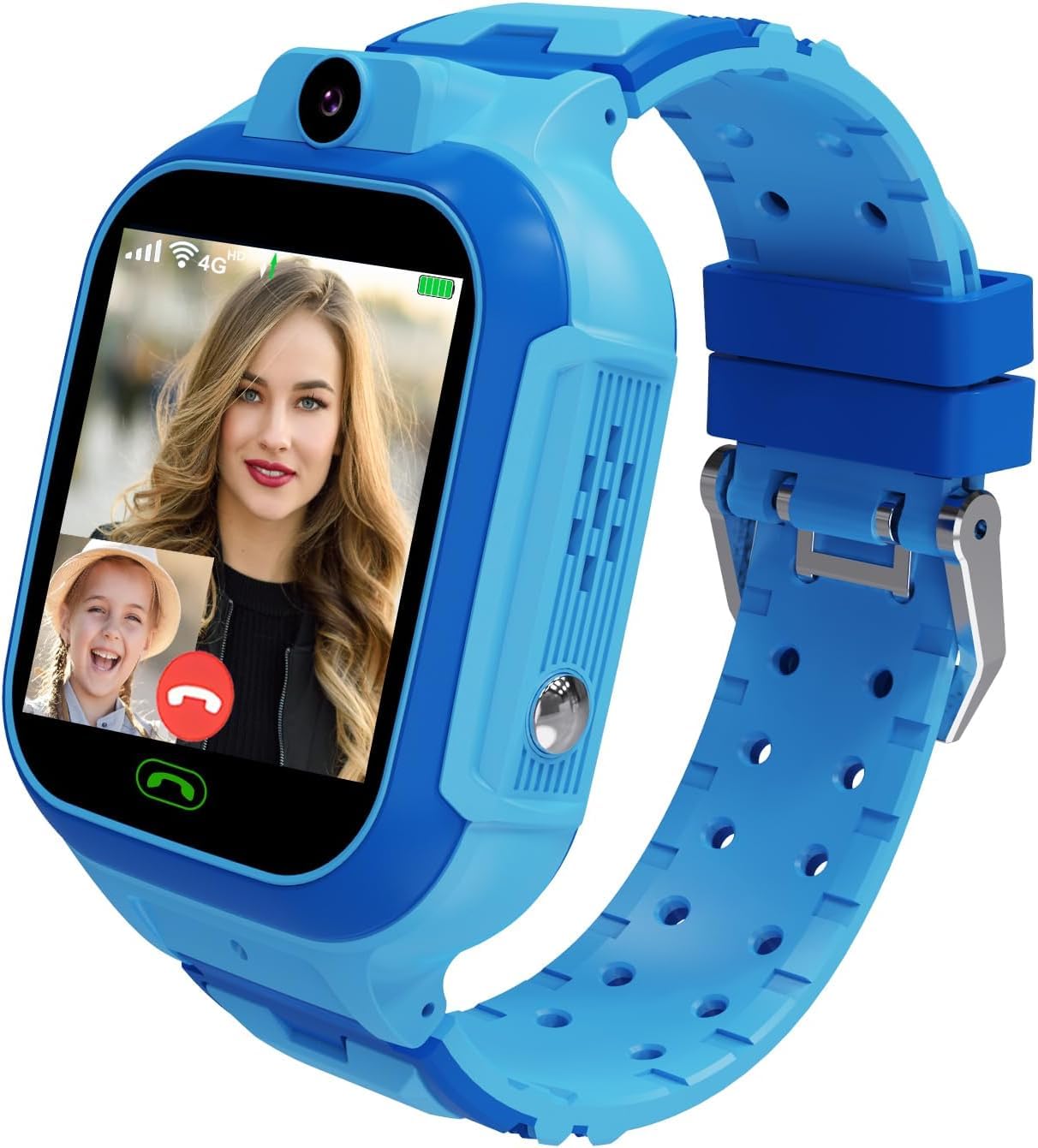 BIGASUO 4G Kids Smart Watch GPS Tracker - Smartwatch with Two Way Call Video Calling Voice Chat SOS Class Mode Stopwatch Pedometer Games Wi-Fi Touch Screen Alarm Clock Smartwatches (BG71)-image-44
