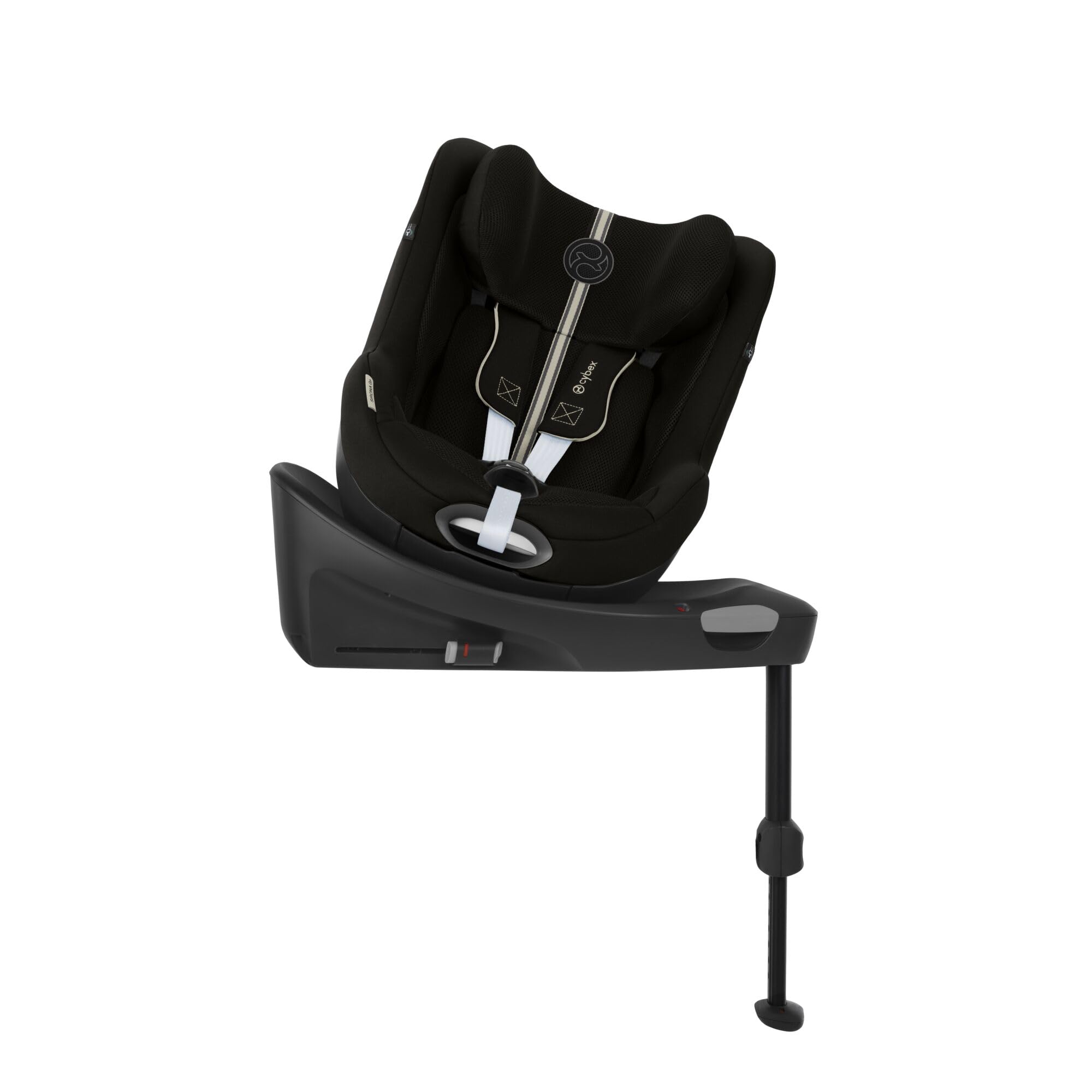 CYBEX Gold Sirona Gi i-Size Plus Kinder-Autositz inkl. Base, 3 Monate bis 4 Jahre, 20 kg, 61-105 cm, Moon Black