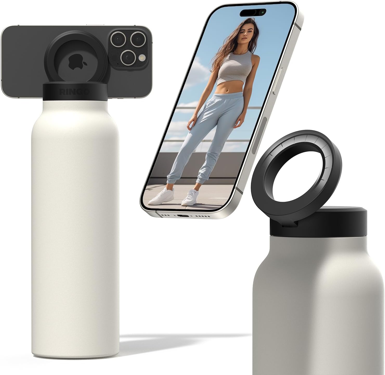 Amazon.com: AINOPE Smart Insulated Water Bottle with MagSafe Phone