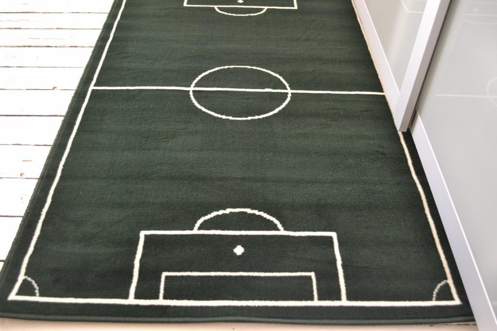 Dark Green Football Pitch Rug, Large Size, Low Price. UK MAINLAND ...