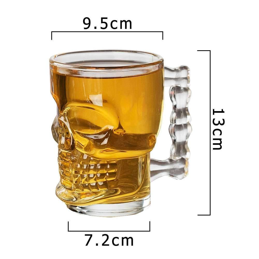LDG WARE Glass Skull Beer Mug (1pc, Skull Beer Mug 500ml) 3