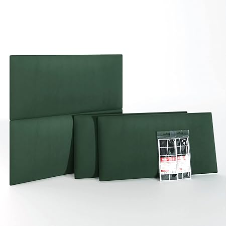 Pannello Parete Imbottito 3D - Testiera Decorativa Antirumore 60x30cm, Colore Crema - Foto 8