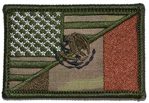 Mexican/USA Flag Patch 2x3 (Multicam)