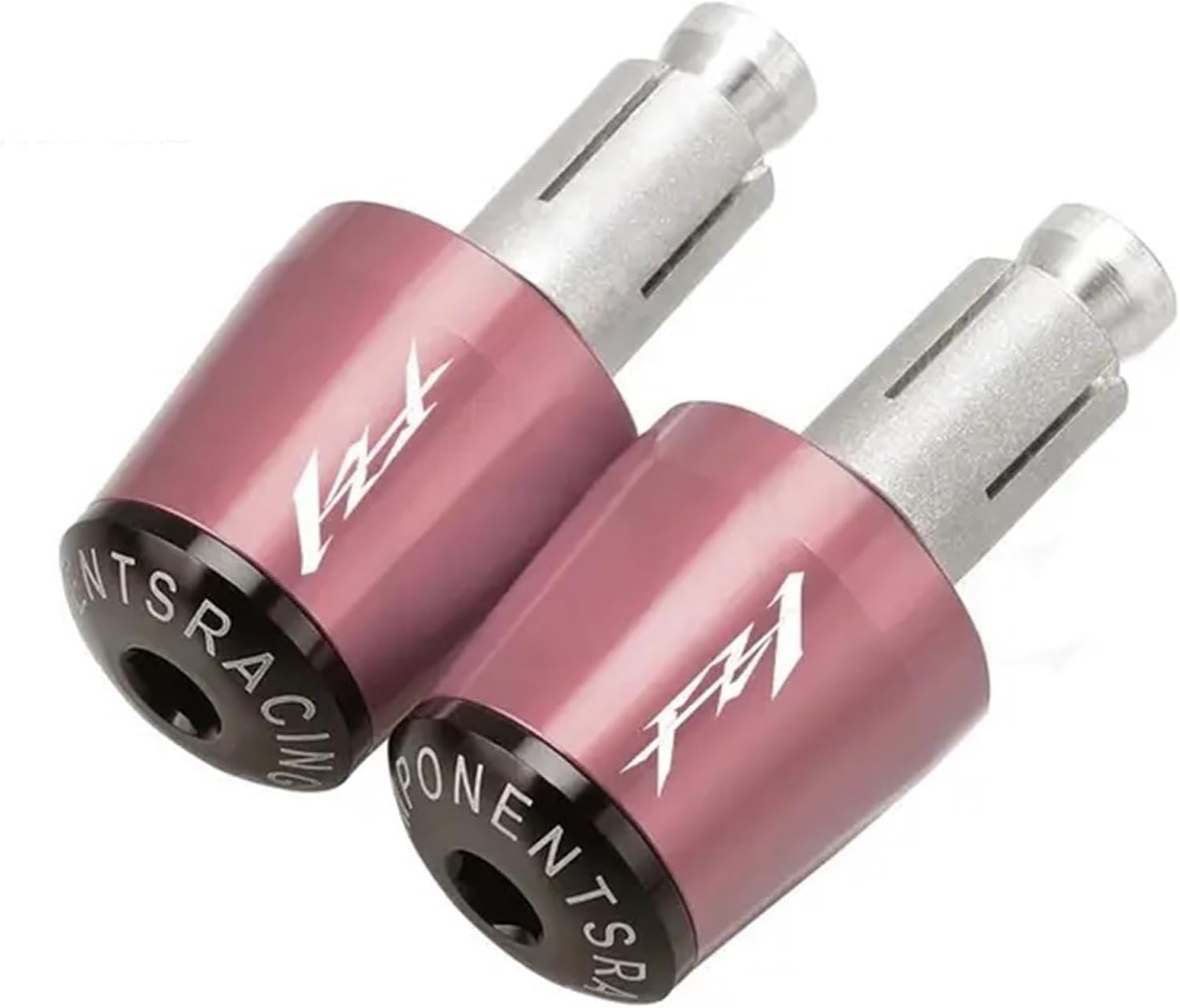 Dla FZ1 FAZER FZ1 FZ 1 FAZER Kierownica Motocykla Uchwyty Czapka Wtyczka Ręczna Zaślepka (Kolor : Pink black, Rozmiar : 1)