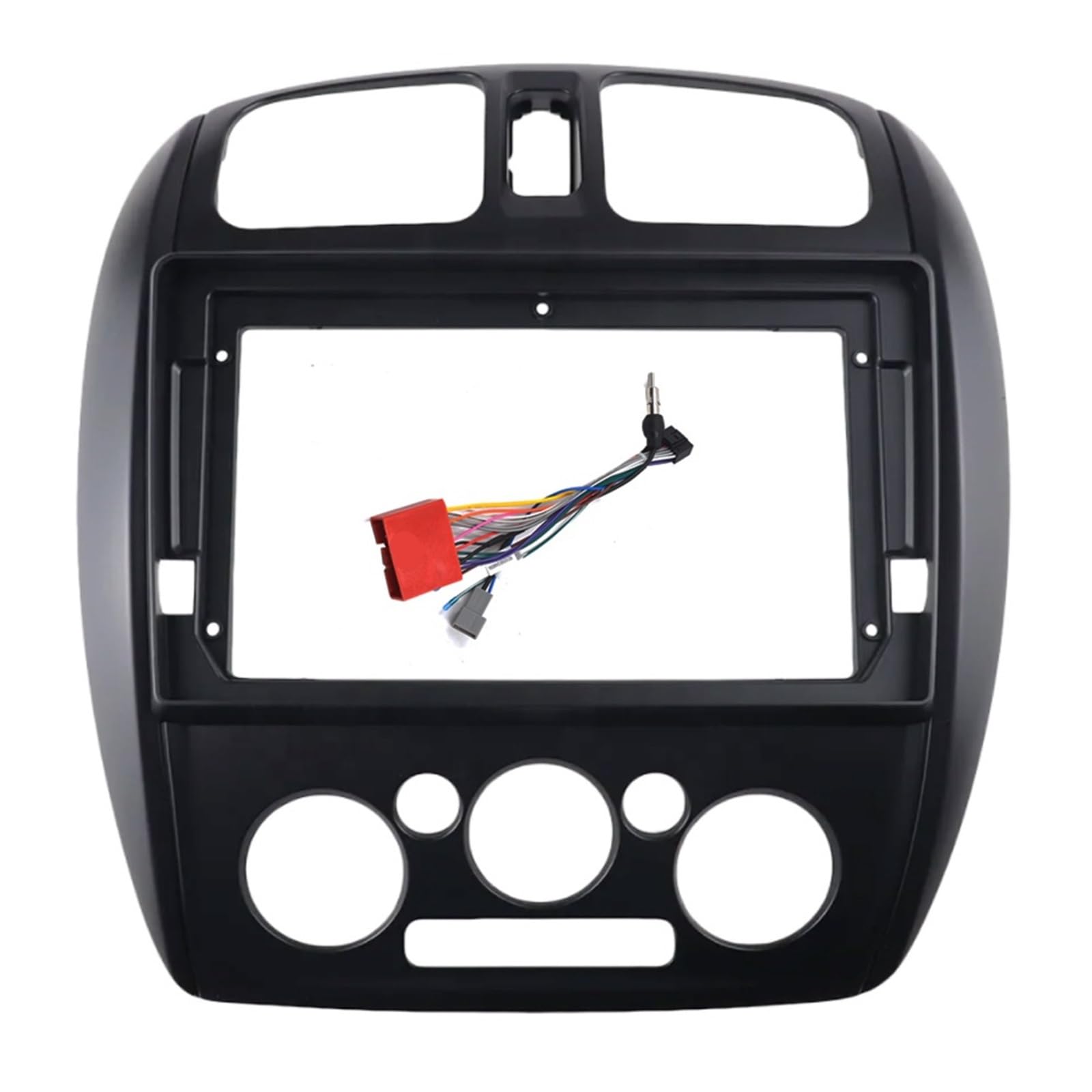 Compatible con Mazda 323 Compatible con Ford Laser Compatible con Haima Freema 2002-2008 (7/9 Pulgadas) Marco Fascia Adaptador Android Radio Audio Marcos para Dispositivos(9INCH Frame Cable)