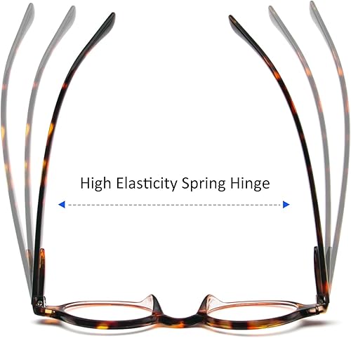 Miniatura 3 de KoKoBin Paquete de 4 mini lentes de lectura redondos pequeños, cómodos para mujeres y hombres (multicolor3, 1.00, multiplicador_x)